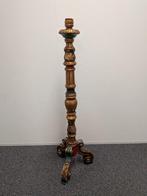kaarsenstandaard groot (1,5 m +/-) hout, Huis en Inrichting, Woonaccessoires | Kandelaars en Kaarsen, Ophalen, Gebruikt, Overige kleuren