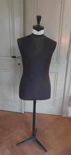 Vintage brocante paspop torso man antraciet, Ophalen, Gebruikt, Paspop