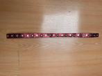 “Leren” armband met mooie studs, Paars, Nieuw, Leer, Ophalen of Verzenden