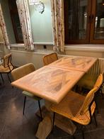 9 Eikenhouten tafels 70x70 cm - Horeca kwaliteit, Ophalen of Verzenden