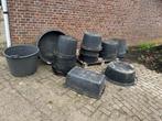 Diverse gebruikte plantenbakken, potten, kunststof kuipen., Tuin en Terras, Bloembakken en Plantenbakken, Ophalen, Kunststof, Gebruikt