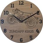 Themaklok met een Zundapp KS125 motor als thema, Ophalen of Verzenden, Nieuw, Wandklok