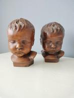 Retro kinderkopje borstbeeld, baby, Antiek en Kunst, Kunst | Beelden en Houtsnijwerken, Ophalen