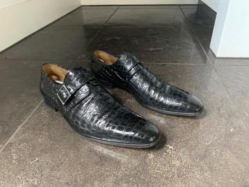 Paulo Bellini monkstraps croco zwart 47 beschikbaar voor biedingen