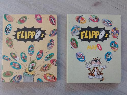 2x Flippo map 1 en map 2, Verzamelen, Flippo's, Met verzamelmap(pen), Ophalen of Verzenden