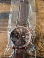 Nieuw bruin quartz horloge hh, Geneva platinum, Onbekend, Nieuw, Ophalen of Verzenden