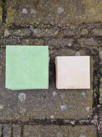 Tegels groen/ zacht geel 14,5 cm, Doe-het-zelf en Verbouw, Tegels, Minder dan 5 m², Zo goed als nieuw, Vloertegels, Ophalen