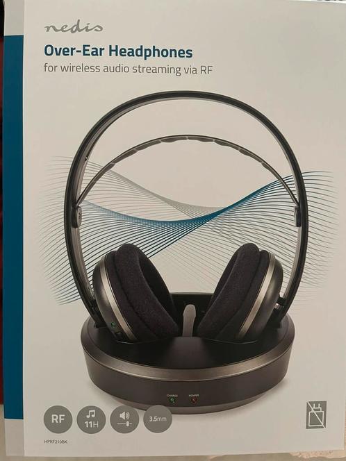 Nedis HPRF210BK, Audio, Tv en Foto, Koptelefoons, Nieuw, Op oor (supra aural), Overige merken, Draadloos, Ophalen