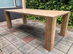 eiken tafel ZGAN, Eikenhout, 200 cm of meer, Zo goed als nieuw, Rechthoekig