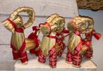 Vintage julbock kerst decoratie, Ophalen of Verzenden, Gebruikt