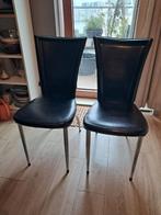 Set van 2 zwarte design stoelen, Ophalen of Verzenden