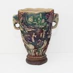 Stijlvolle vintage vaas in Chinoiserie-stijl, Kunststof, Gebruikt, Overige kleuren, Ophalen of Verzenden
