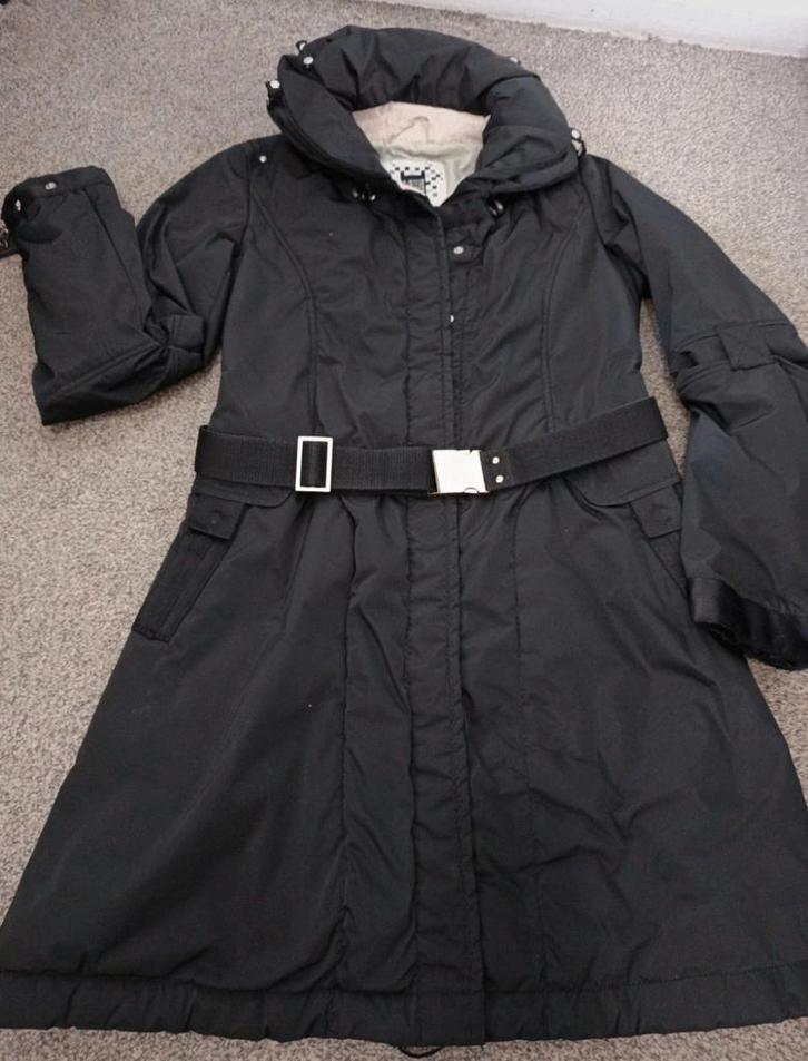 Winterjas dames gewatteerde dikke en warme jas, Kleding | Dames, Jassen | Winter, Zo goed als nieuw, Maat 36 (S), Zwart, Ophalen of Verzenden