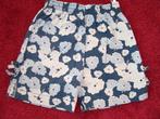Vrolijke meisjes korte broek maat 62 blauw met bloemetjes, Kinderen en Baby's, Babykleding | Maat 62, Ophalen of Verzenden, Zo goed als nieuw