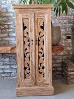 Kast Indonesië houtsnijwerk, Ophalen, Www.ibizasfeer.nl, Nieuw, Info@ibizasfeer.nl