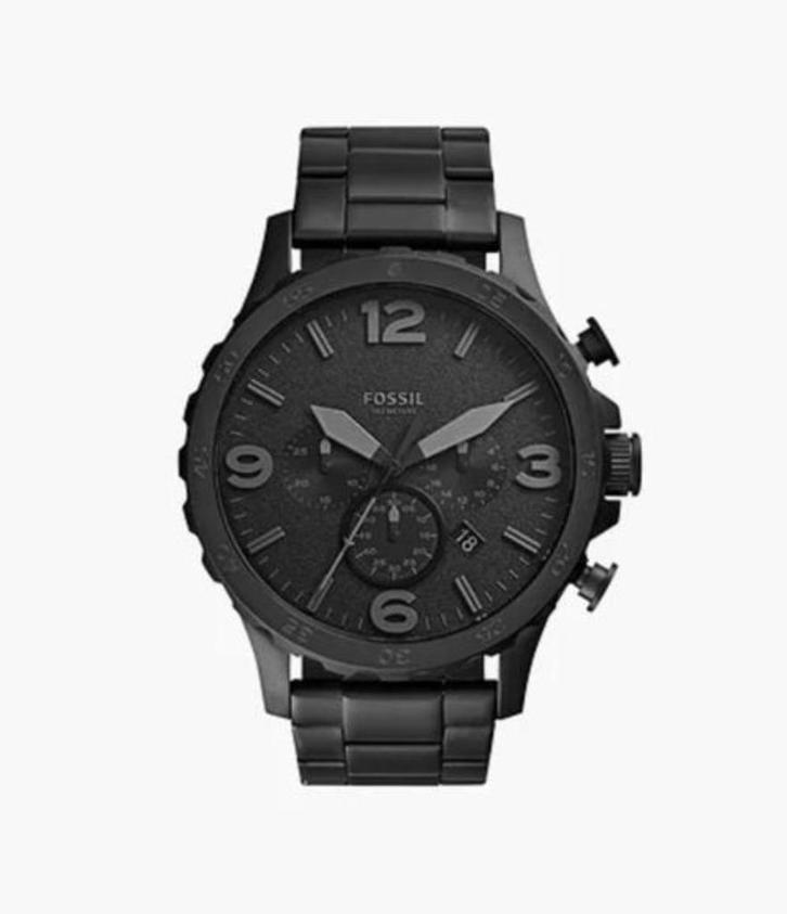 Fossil JR1401 Nate Horloge zwart nieuw met doosje, Sieraden, Tassen en Uiterlijk, Horloges | Heren, Nieuw, Polshorloge, Overige merken
