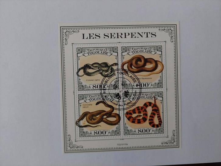 170 Reptiel, Reptielen, Slang, Slangen, Postzegels en Munten, Postzegels | Volle albums en Verzamelingen, Ophalen of Verzenden