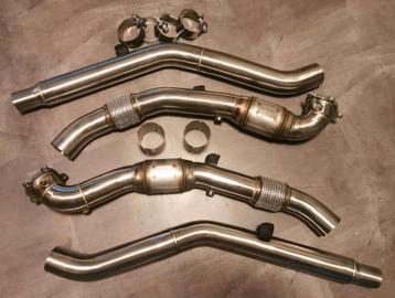 Uitlaat rvs downpipe set 200 CELLS AUDI S7 C7 4.0T ZIE ADV  beschikbaar voor biedingen