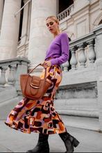 Caroline Biss ; vlotte lange rok met mooie print mr 36/38, Verzenden, Nieuw, Maat 36 (S), Onder de knie