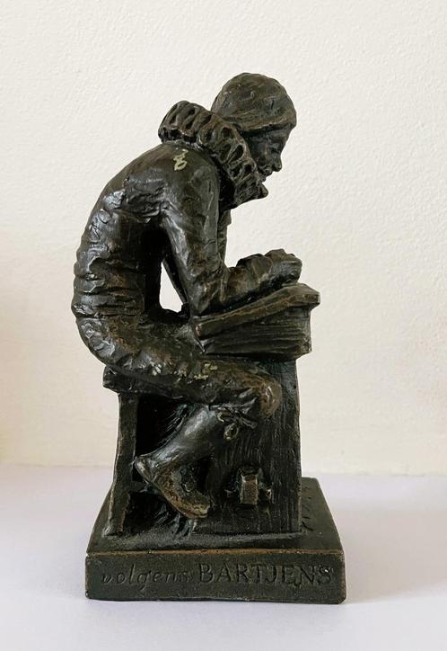 ZWOLLE: beeldje Meester Bartjens / Titus Leeser - 1980, Antiek en Kunst, Kunst | Beelden en Houtsnijwerken, Ophalen of Verzenden