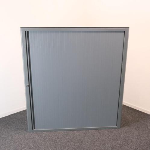 Schuifdeurkast-Antraciet - 126x45x136cm (BxDxH)-Roldeurkast, Huis en Inrichting, Kasten | Roldeurkasten en Archiefkasten, Gebruikt