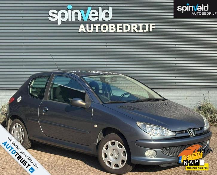 Peugeot 206 1.4 Air-line 3 BJ`07 NAP NL Airco APK 10-10-26 3, Auto's, Peugeot, Bedrijf, Te koop, ABS, Airbags, Airconditioning