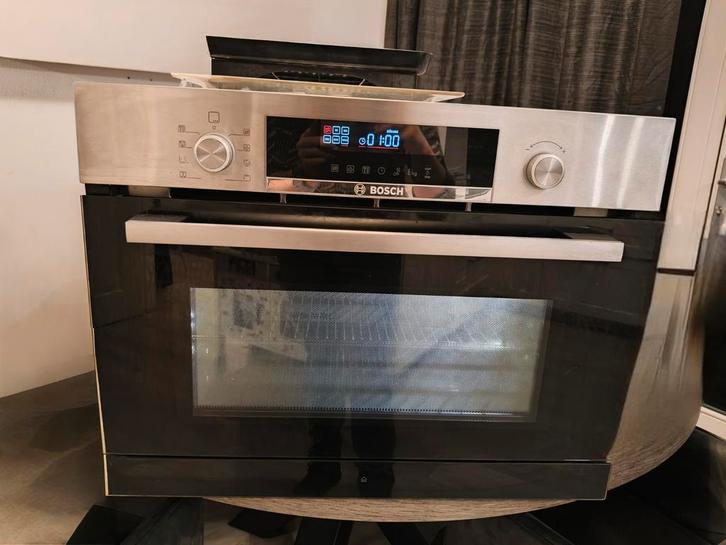 Bosch combi oven met stoomfunctie! Zgan, Witgoed en Apparatuur, Ovens, Zo goed als nieuw, Oven met grill, 45 tot 60 cm, Ophalen
