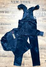 NW jumpsuit 122 128 velours velvet meisje longsleeve pak, Meisje, Nieuw, Ophalen of Verzenden, Setje