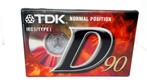 TDK D90 Type I Cassetteband, Cd's en Dvd's, Cassettebandjes, Overige genres, 1 bandje, Ophalen of Verzenden, Nieuw in verpakking