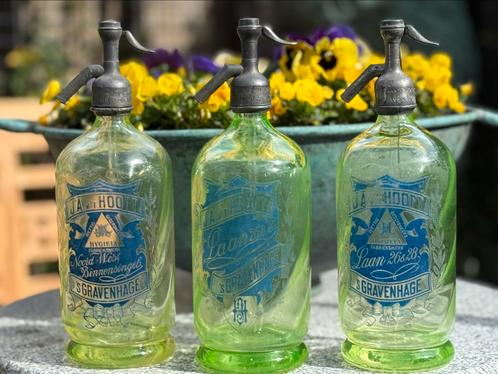 Spuitwaterfles, Spuitflessen, Spuitfles, Siphon, Syphon, Antiek en Kunst, Curiosa en Brocante, Ophalen