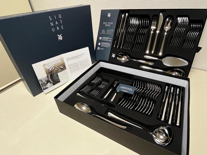 WMF Kult Plus Bestekset 66-delig, Huis en Inrichting, Keuken | Bestek, Nieuw, Bestekset, Rvs of Chroom, Vaatwasserbestendig, Ophalen