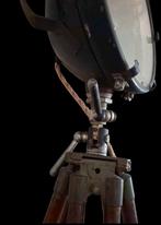 Vintage Industriële Lamp op Driepoot, Gebruikt, Ophalen of Verzenden, Glas, 150 tot 200 cm