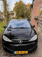 Peugeot 206 2.0 16V CC 2002 Zwart, Auto's, Peugeot, 136 pk, 4 cilinders, Cabriolet, 4 stoelen