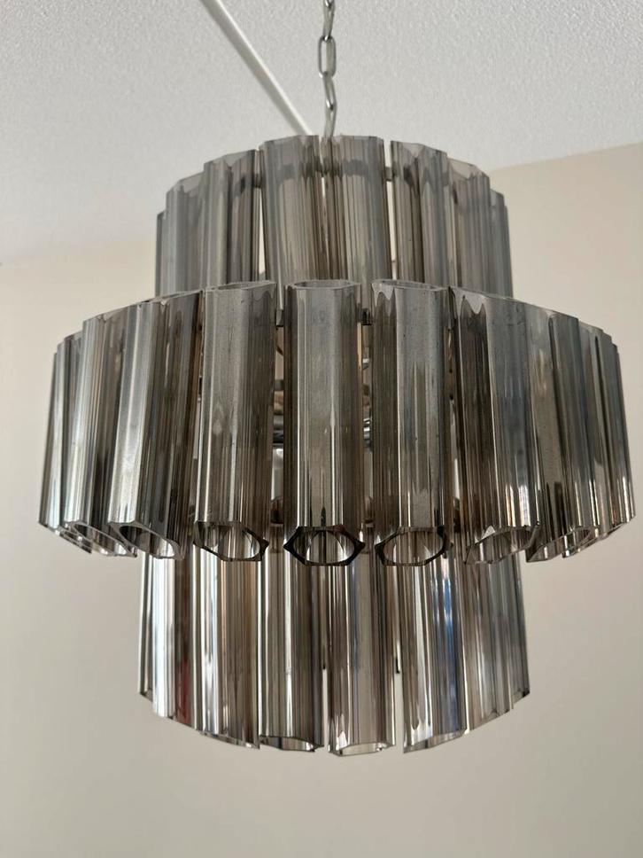 Stijlvolle Hanglamp Richmond Eichholtz style, Huis en Inrichting, Lampen | Hanglampen, Zo goed als nieuw, Minder dan 50 cm, Glas