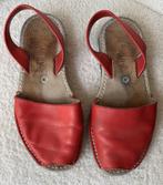 mibo barlins espardilles rood maat 39 leer, Gedragen, Ophalen of Verzenden, Espadrilles of Moccasins, Mibo