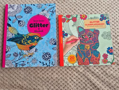 Glitter Kleurboeken Set, Hobby en Vrije tijd, Tekenen, Zo goed als nieuw, Ophalen of Verzenden