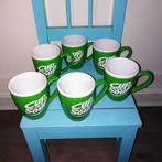 Cup a soup lichtgroen met witte rand 6 stuks, Huis en Inrichting, Keuken | Servies, Ophalen, Gebruikt, Overige stijlen, Glas of Glazen