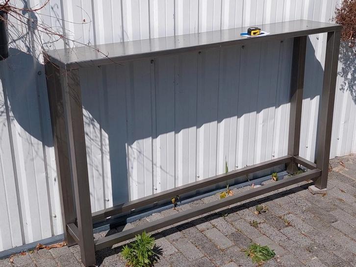 Professionele RVS bar / statafel – horeca kwaliteit –, Huis en Inrichting, Barren, Gebruikt, Ophalen