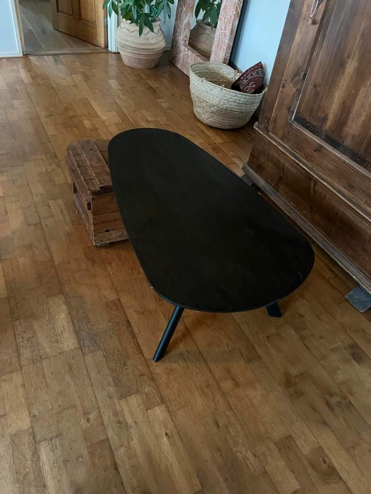 Salontafel organische vorm, 110x60 cm, Huis en Inrichting, Tafels | Salontafels, Gebruikt, Minder dan 50 cm, 50 tot 100 cm, 100 tot 150 cm