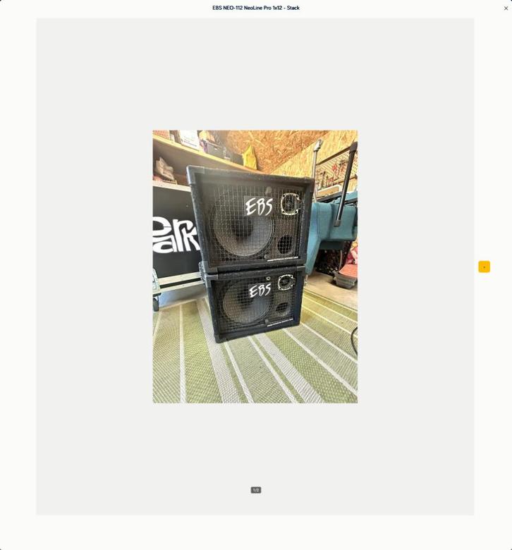 EBS NEO-112 NeoLine Pro 1x12 - Stack, Muziek en Instrumenten, Versterkers | Bas en Gitaar, Zo goed als nieuw, Basgitaar, 100 watt of meer