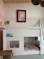 Robuust wit stapelbed - hoogslaper - Steigerhout - VanLonden, Ophalen, Zo goed als nieuw, Stapelbed