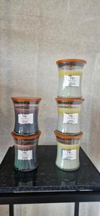 ️ WoodWick kaarsen Medium – Warm Wool & Evening Onyx – €16, Huis en Inrichting, Woonaccessoires | Kandelaars en Kaarsen, Overige materialen