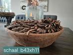 Grote houten schaal mer houten krans, Ophalen of Verzenden, Zo goed als nieuw, Rechthoekig, Hout