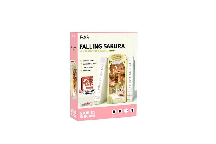 Robotime Book Nook Falling Sakura TGB05 Bouwpakket Nieuw, Hobby en Vrije tijd, Modelbouw | Overige, Nieuw, Groter dan 1:32, Ophalen of Verzenden