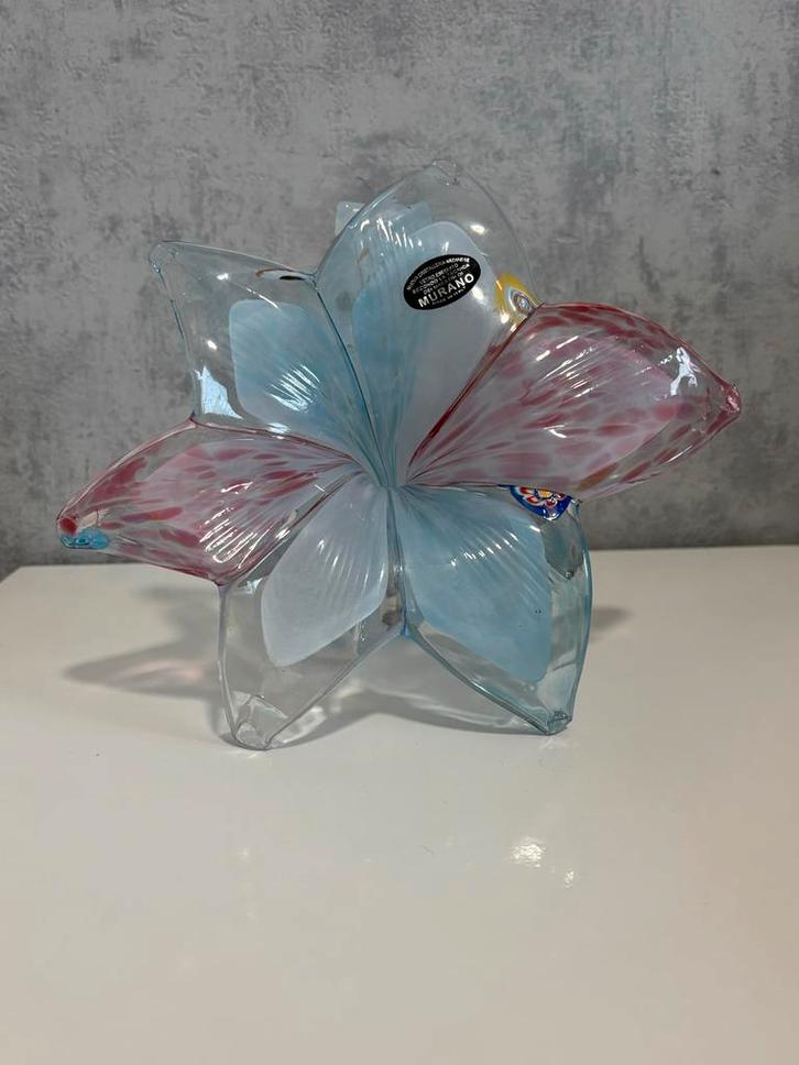 Murano Glas Bloem - Prachtig Kunstobject, Antiek en Kunst, Antiek | Glas en Kristal, Ophalen