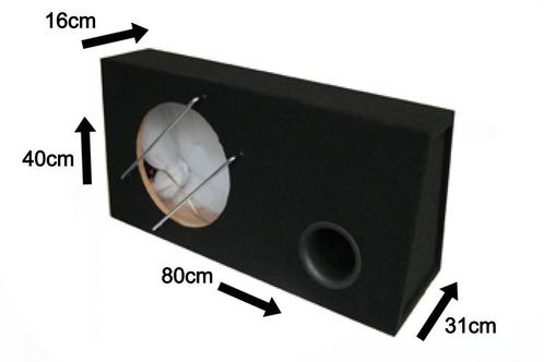 48 liter Gepoorte 12 Inch Subwoofer Kist Necom NE1212.2P-48L, Auto diversen, Autospeakers, Nieuw, Verzenden