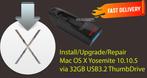 Mac OS X Yosemite 10.10.5, OSX via USB van 32GB zonder DVD!!, Computers en Software, Besturingssoftware, Ophalen of Verzenden