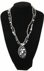 Partij Bijouxtifu halskettingen met amulet Amulet Antracite, Sieraden, Tassen en Uiterlijk, Kettingen, Ophalen of Verzenden, Nieuw
