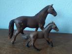 Schleich set van 4 paarden, Verzamelen, Dierenverzamelingen, Paard, Ophalen of Verzenden, Zo goed als nieuw, Beeldje of Figuurtje