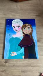 Frozen disney schilderij Elza Anna blauw, Ophalen, Zo goed als nieuw